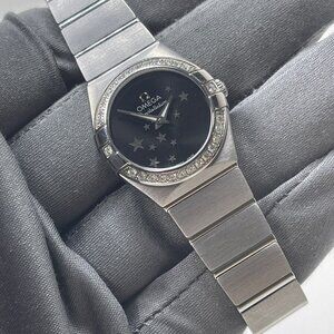 OMEGA Constellation Diamond Quartz Star Dial Watch 123.15.24.60.01.001 *Steve